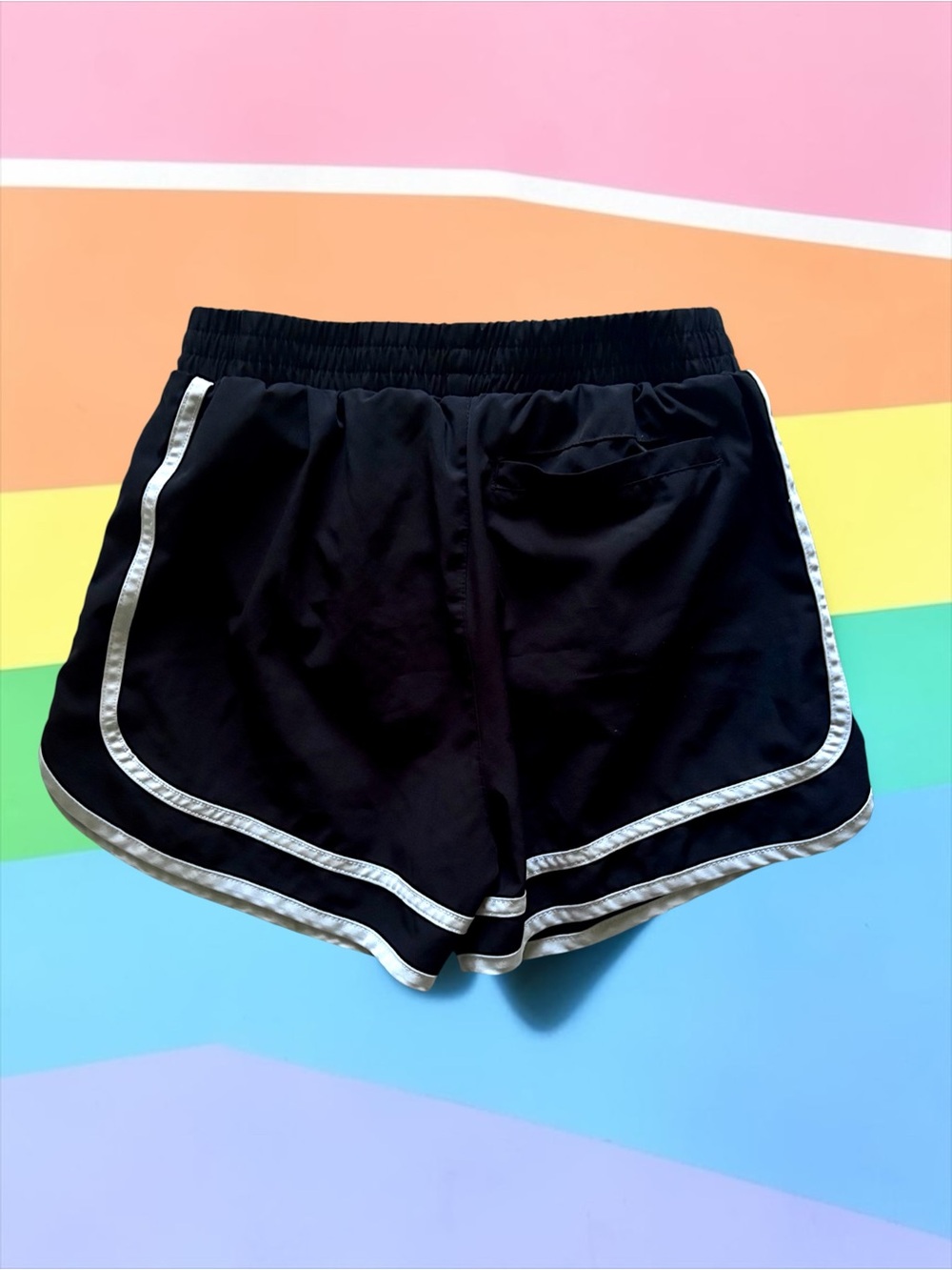 Champion Girls Athletic Shorts Black w/ White Trim Large (14/16) EUC - Picture 2 of 5
